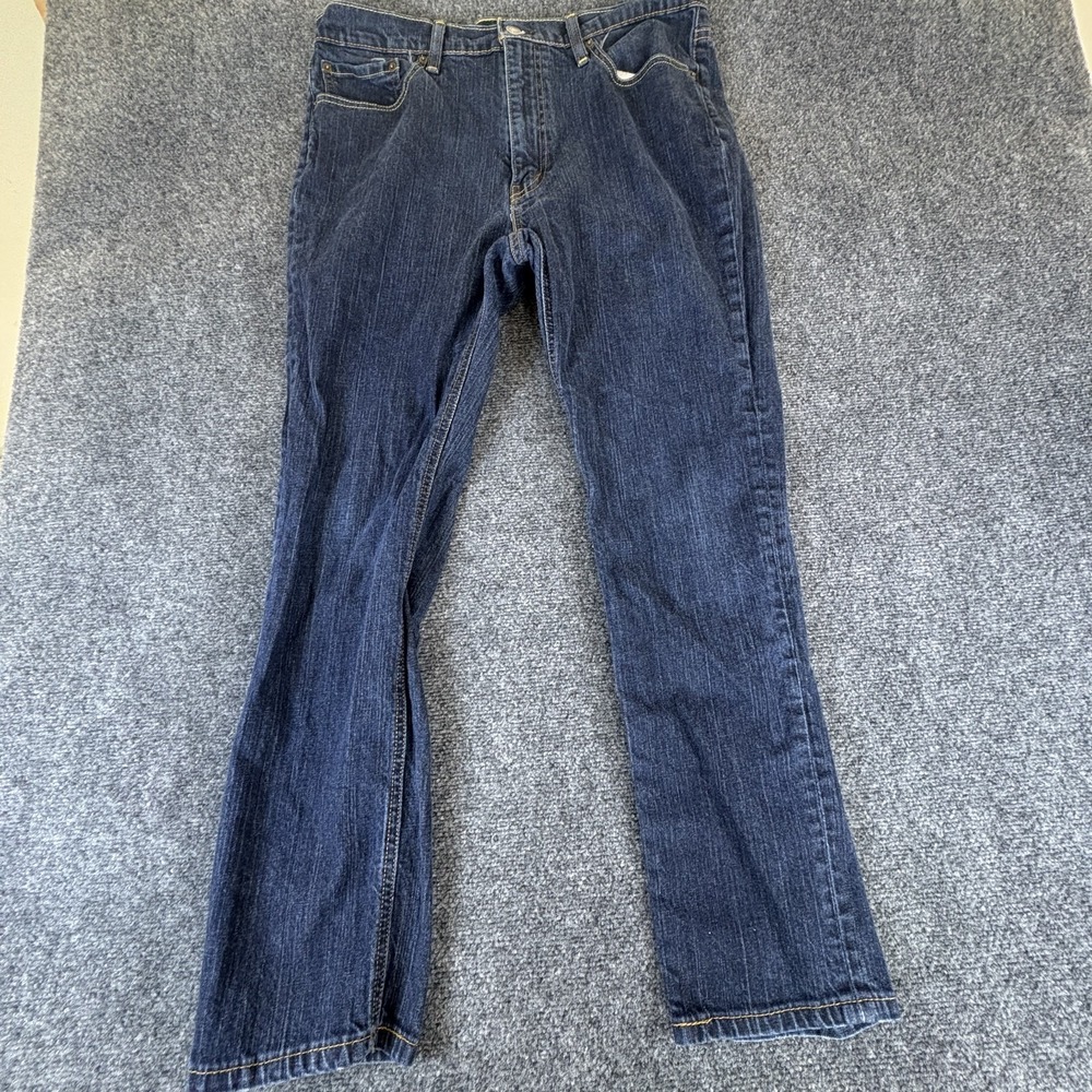 Levi's‎ 541 Jeans Mens 35x28 Blue Denim Comfort Mid Rise Red Tab Straight Leg